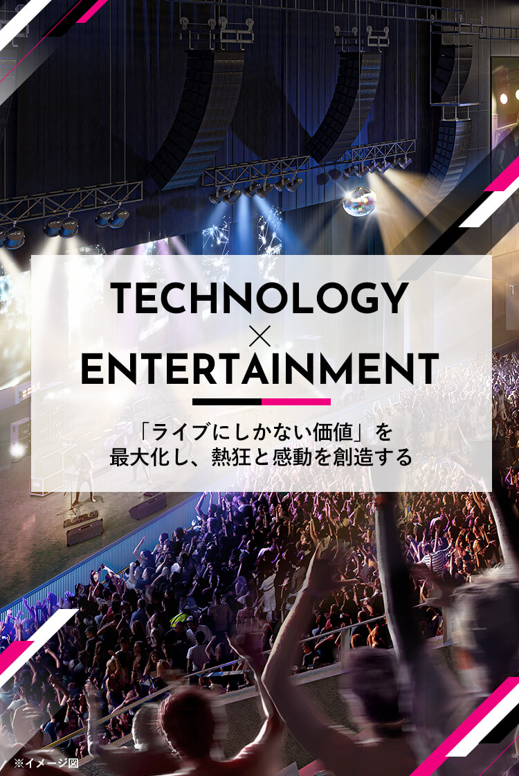 TECHNOLOGY×ENTERTAINMENT「ライブにしかない価値」を最大化し、熱狂と感動を創造する